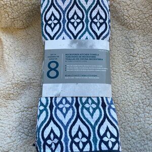 Town & Country Living Microfiber Kitchen Towels, 8 Pack, NWT